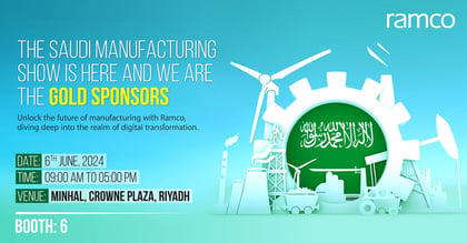 The Saudi Manufacturing Show is here and we are the Gold Sponsors 