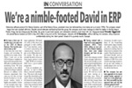 ‘We are a nimble-footed David in ERP’